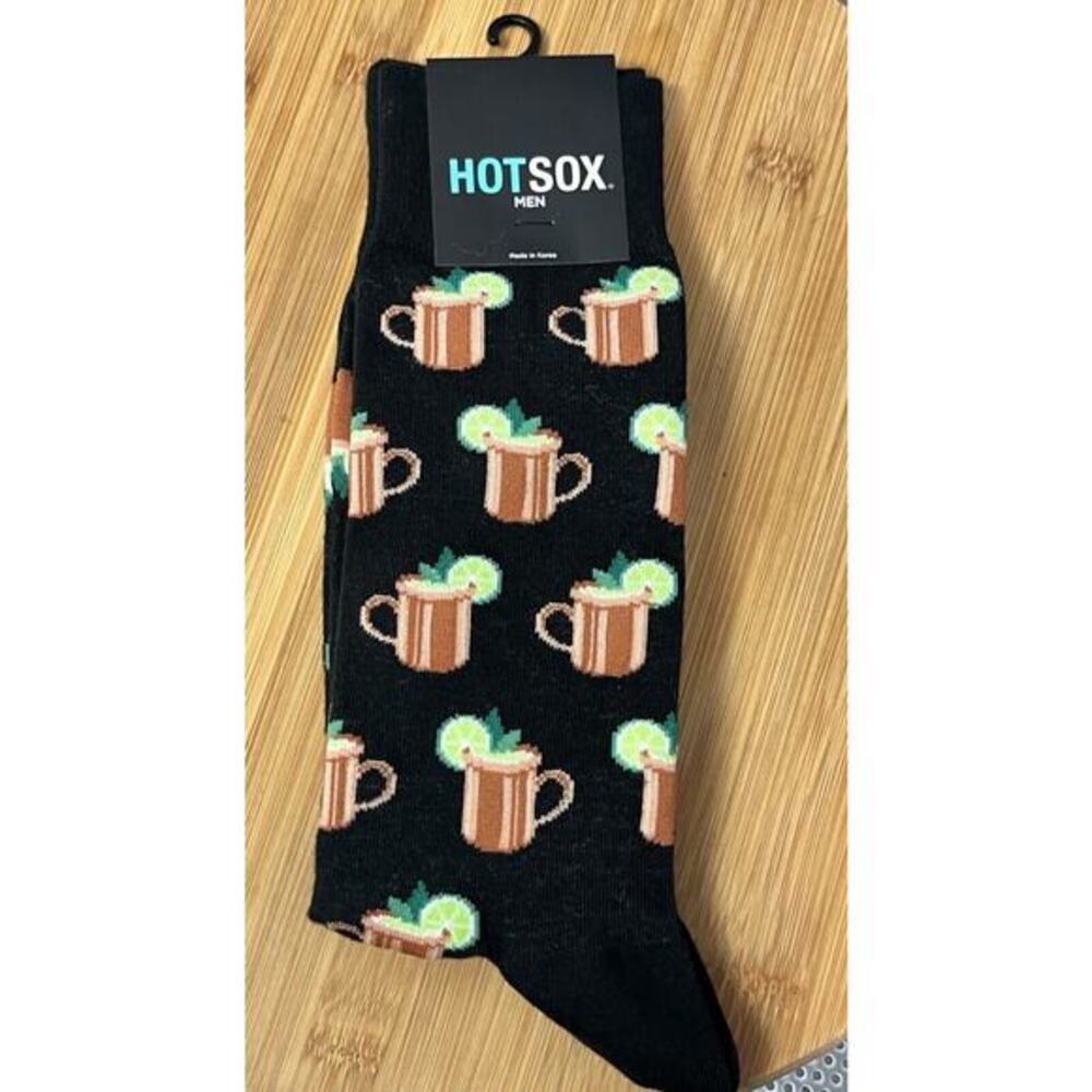 Hot Sox Moscow Mule Cotton‎ Blend Crew Socks Mens size 10-13 NEW